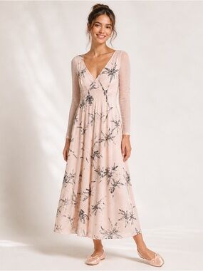 Anthropologie Dragonfly Maxi Dress size 6